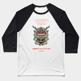Angry Yeti Retro Gamers Collective Baseball T-Shirt